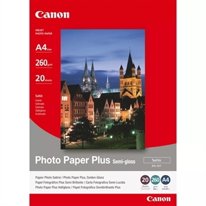 Canon SG-201 Photo Plus Semi-gloss 260g/m² - A4, 20 Foi