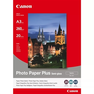 Canon SG-201 Photo Plus Semi-gloss 260g/m² - A3, 20 Foi