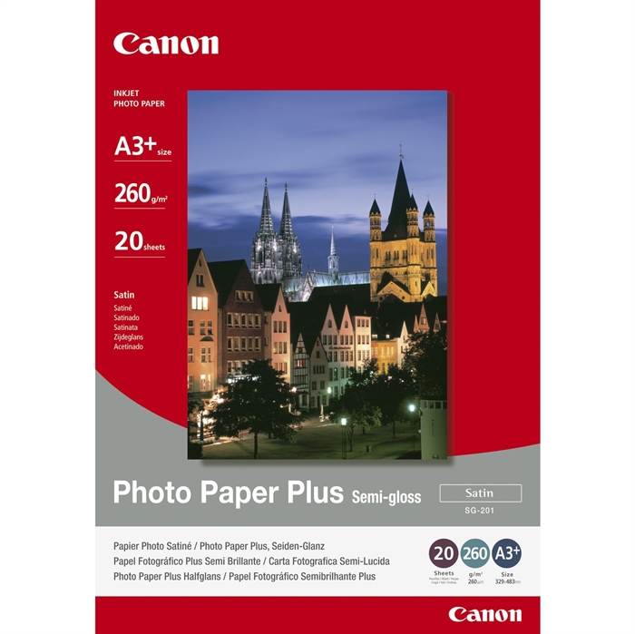 Canon Photo Plus Semi-Gloss 260g/m² - A3+, 20 Foi