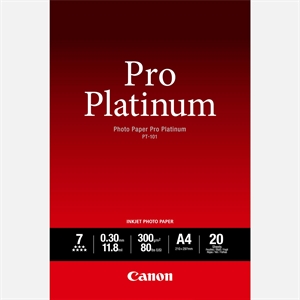 Canon Photo Paper Pro Platinum 300g/m² - A4, 20 Foi