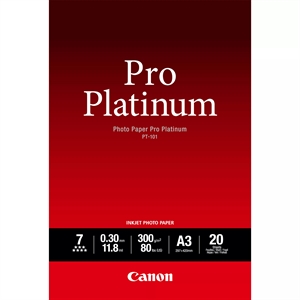 Canon Photo Paper Pro Platinum 300g/m² - A3, 20 Foi