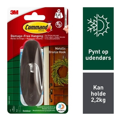 3M Command cârlig designer mare pentru exterior metal 17083BZ-AW