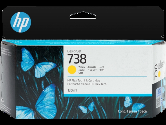 Cartuș de cerneală Yellow HP 738 130 ml DesignJet