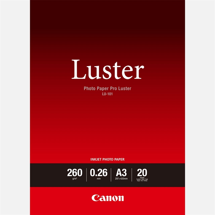 Canon Photo Paper Pro Luster 260g/m² - A3, 20 Foi
