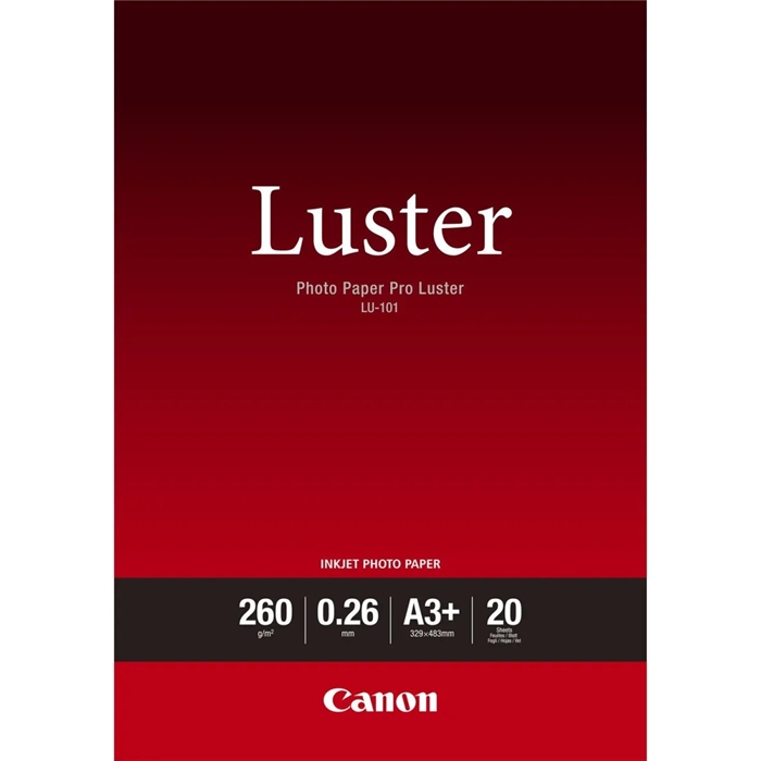 Canon Photo Paper Pro Luster 260g/m² - A3+, 20 Foi