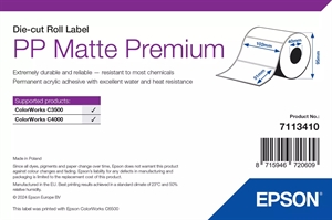 Epson PP Matte Label Premium, Etichete decupate, 102 x 51mm (535 etichete)