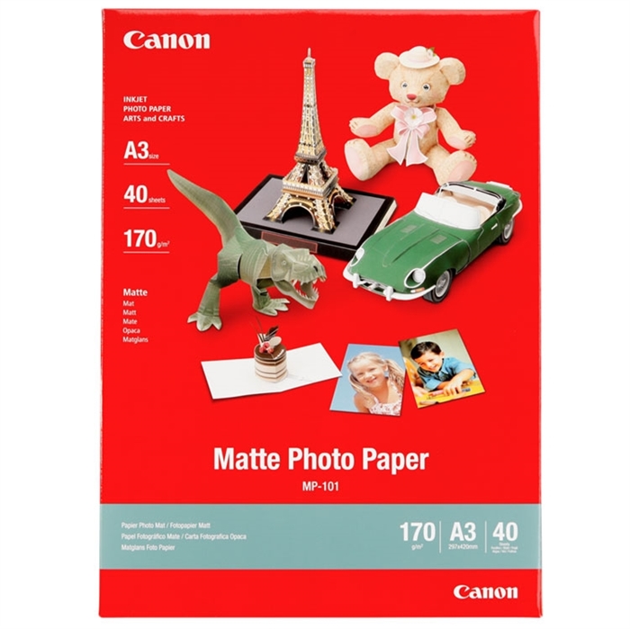 Canon MP-101 Matte Photo 170g/m² - A3, 40 Foi