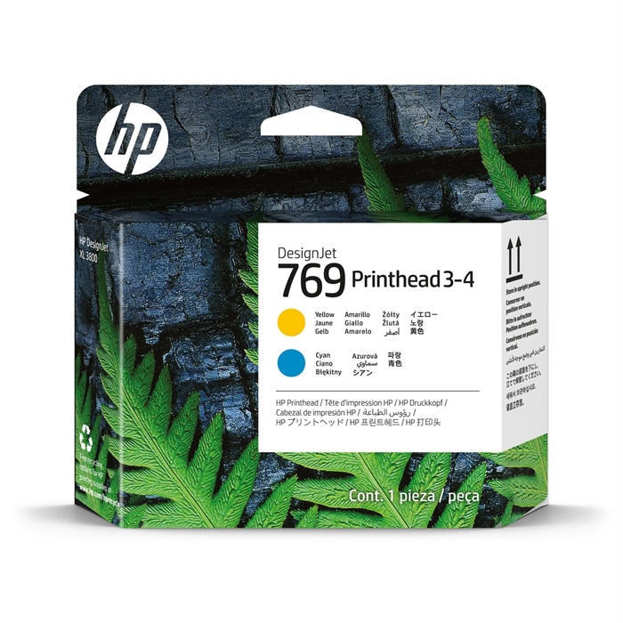 HP 769 Yellow Cyan 3-4 Cap de imprimare DesignJet