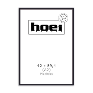 Ramă de lemn pentru fotografii și postere 42 x 59,4 cm PLEXI (A2)