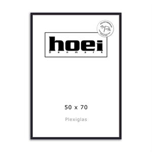 Sort ramă de lemn pentru fotografii și postere 50 x 70 - PLEXI cm