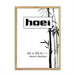 Ramă din lemn de bambus pentru fotografii și postere, dimensiuni 42 x 59,4 cm (A2)