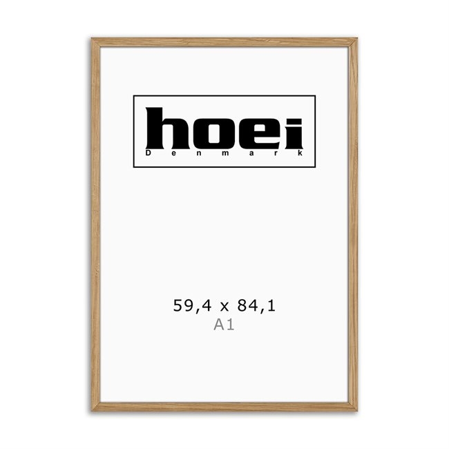 Ramă masivă din lemn de stejar pentru fotografii și postere de 59,4 x 84,1 cm ( A1 )