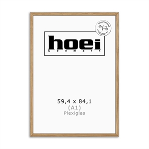 Ramă masivă din lemn de stejar pentru fotografii și postere 59,4 x 84,1 - A1 PLE x  cm
