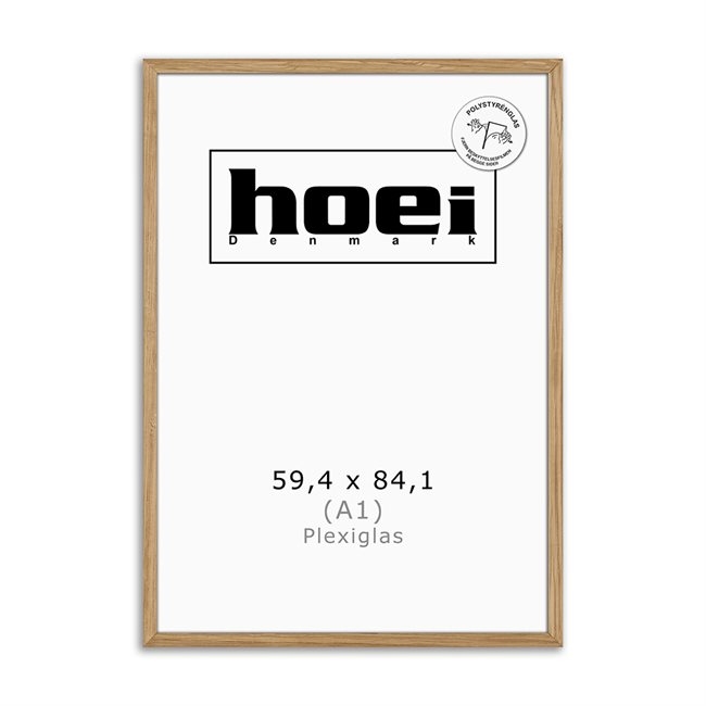 Ramă masivă din lemn de stejar pentru fotografii și postere 59,4 x 84,1 - A1 PLE x  cm