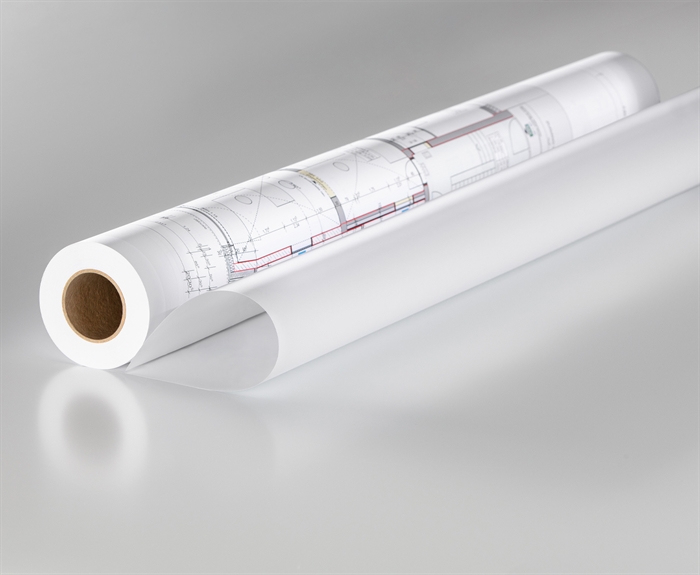 Rauch 91350 CAD hârtie inkjet alb strălucitor - 55 g/m², 841 mm x 50 metri