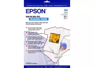 Hârtie de transfer termic Epson 124 g/m² - A4 - 10 Foi