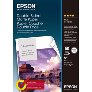 Hârtie mată dublu-verso Epson - A4 - 50 de Foi