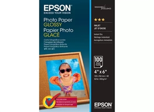 Hârtie foto lucioasă Epson, 200 g/m² - 10 x 15 cm - 100 Foi