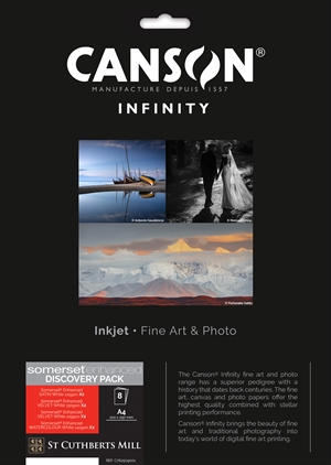 Canson Somerset Discovery Pack A4, 8 Foi