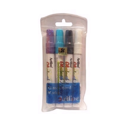 Artline Glastavle marker (4 în etui)