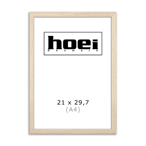 Ramă din lemn de stejar pentru fotografii și postere 21 x 29,7 cm (A4)