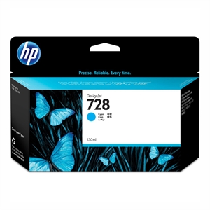 HP 728 cartuș cu cerneală cyan DesignJet de 130 ml