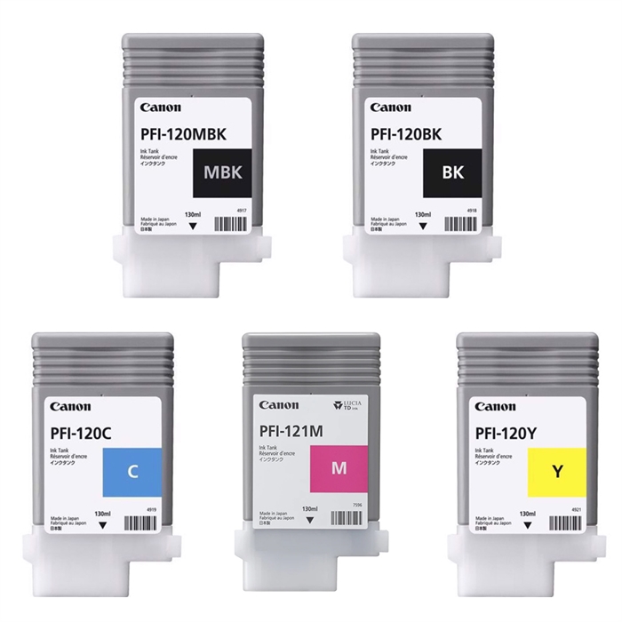 Set complet de cartușe de cerneală pentru Canon TM-255, TM-350 și TM-355 - 130 ml