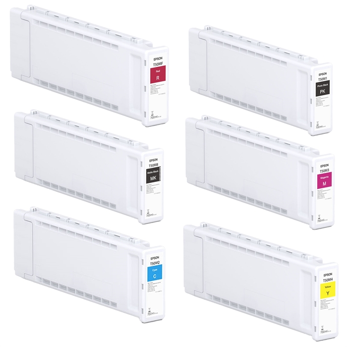 Set complet de cartușe de cerneală de 700 ml pentru Epson T3700, T5700 și T7700