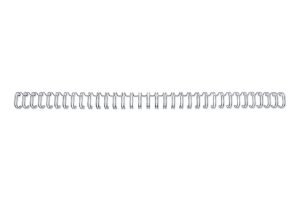 GBC Wire ryg 3:1 NO4 6mm A4 argintiu (100)