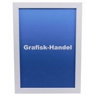 Ramă cu sticlă antireflex pentru fotografii, artă și postere - 50 x 70 cm, Albă