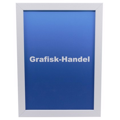 Ramă cu sticlă antireflex pentru fotografii, artă și postere - 50 x 70 cm, Albă