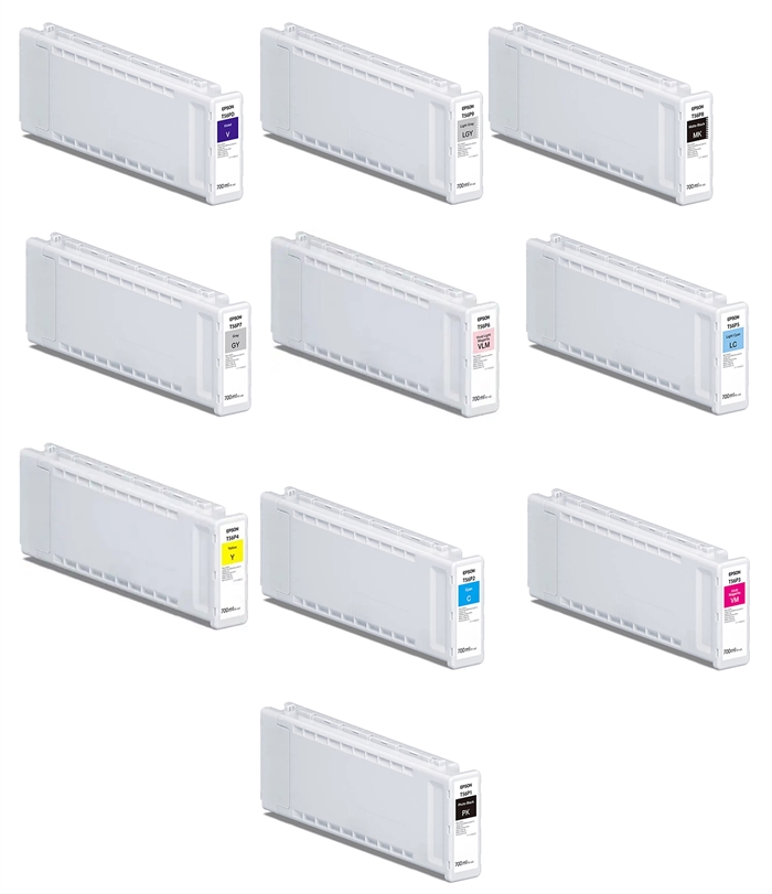 Set complet de cartușe de cerneală de 700 ml pentru Epson SureColor P7300 și P9300