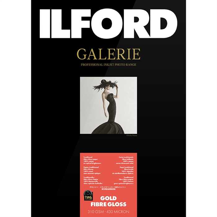 Ilford Gold Fibre Gloss for FineArt Album - 210mm x 335mm - 25 Foi