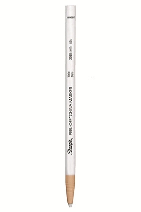 Marker Sharpie China 2,0mm alb