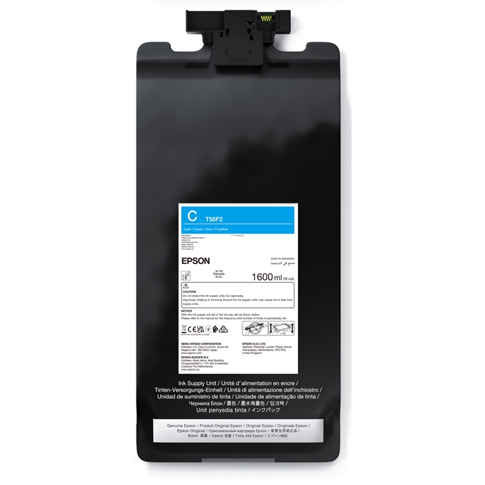 Epson Cyan T56F2 - pungă de cerneală 1600 ml