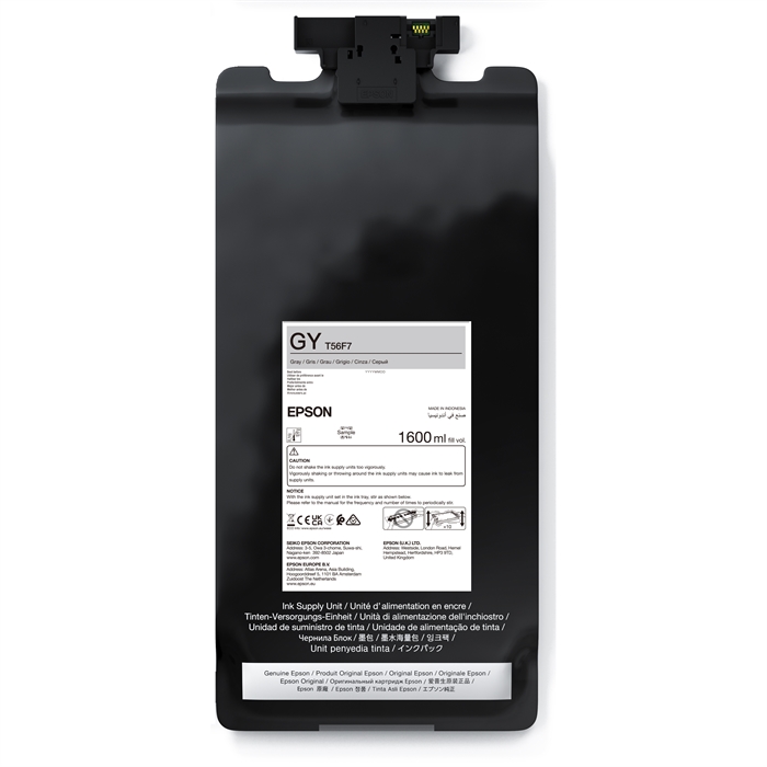 Epson Gray T56F7 - 1600 ml pungă de cerneală