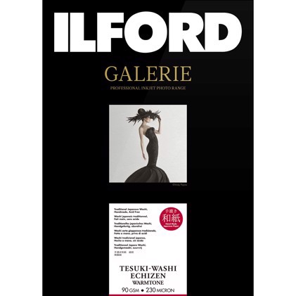 Ilford GALERIE Tesuki-Washi Echizen Warmtone 90 - A3+ deckle edge, 10 Foi
