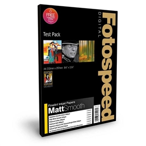 Fotospeed Fine Art Matt Smooth A4 Test Pack, 18 Foi