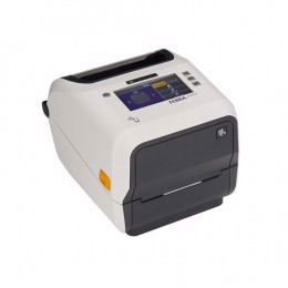 Zebra ZD621t Healthcare, 12 puncte/mm (300 dpi), afișaj, RTC, USB, Gazdă USB, RS232, BT (BLE), Ethernet, alb