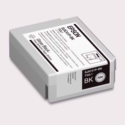 Cartuș de cerneală neagră Epson pentru Epson C4000 (Pentru Lucios) - 50 ml (SJIC42P-BK)