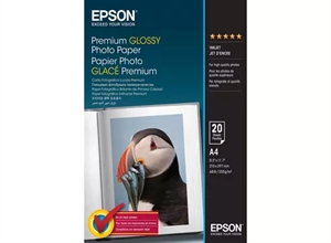 Hârtie Foto Lucioasă Epson Premium 255 g/m² - A4 - 20 Foi