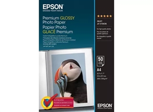 Hârtie Foto Lucioasă Premium Epson 255 g/m² - A4 - 50 Foi