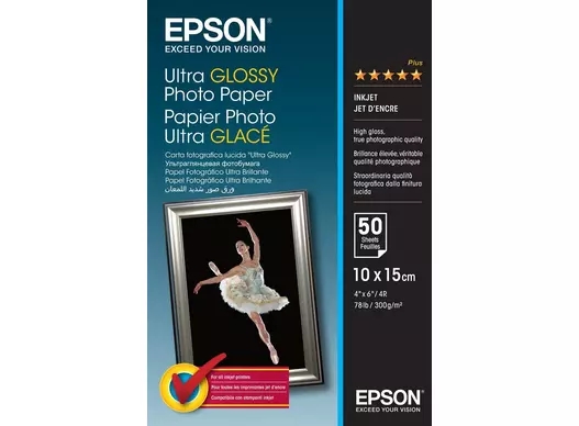 Hârtie foto Epson Ultra Glossy 300 g/m² - 10x15cm - 50 Foi