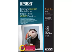 Hârtie foto lucioasă premium Epson 255 g/m², 130 x 180 mm, 255g/m², 30 Foi