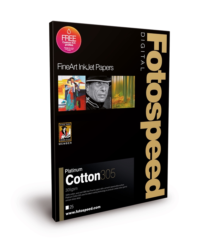 Fotospeed Platinum Cotton 305 g/m² - A2, 25 Foi