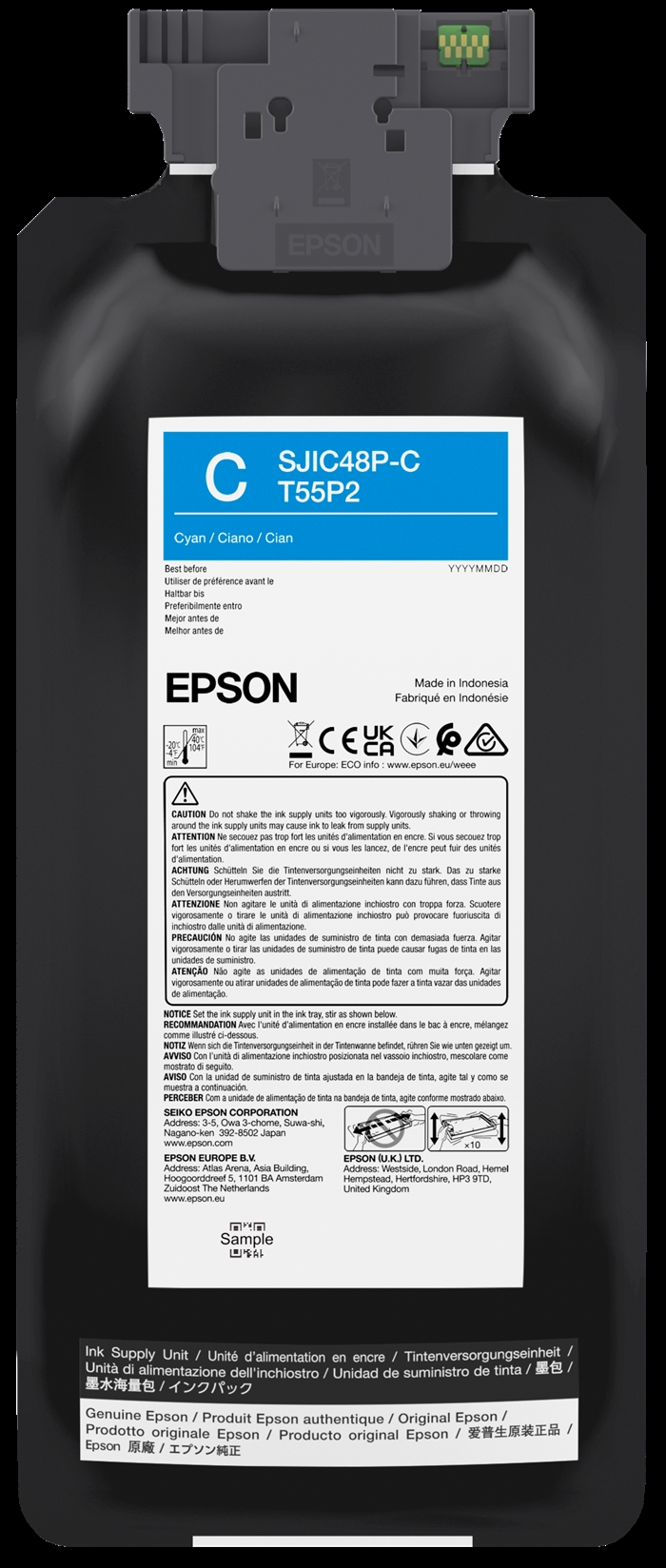 Cartuș de cerneală Epson Cyan pentru Epson ColorWorks C8000